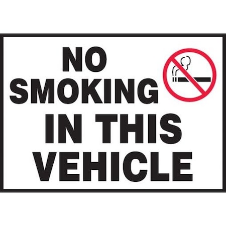 TRAFFIC SAFETY LABEL NO SMOKING IN LVHR518VSP